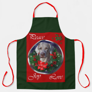 Weimaraner Christmas Gifts Apron