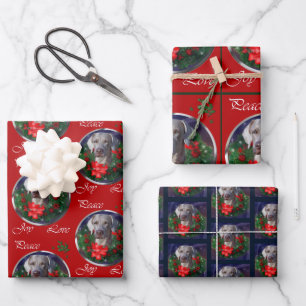 Weimaraner Christmas Gifts Wrapping Paper Sheet