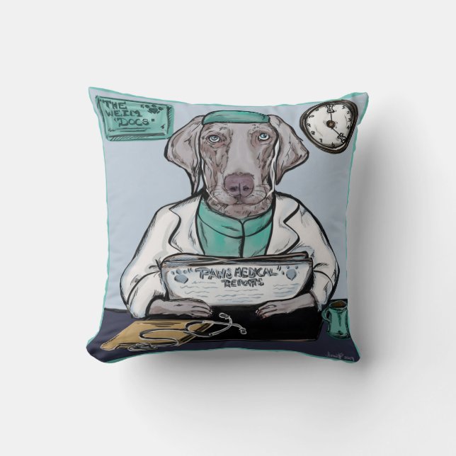 Weimaraner Cushion (Front)