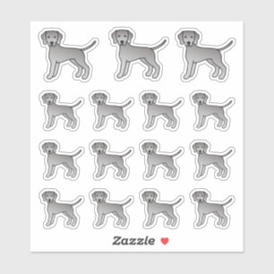 Weimaraner Cute Cartoon Dogs