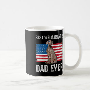 Weimaraner Dad American Flag Dog Lover Owner 4th O Coffee Mug
