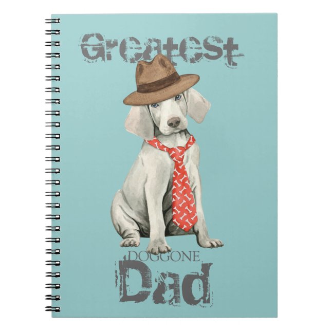 Weimaraner Dad Notebook (Front)