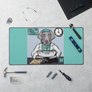 Weimaraner Desk Mat