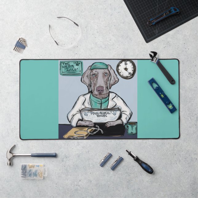 Weimaraner Desk Mat (Workstation)