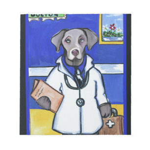 WEIMARANER DOCTOR NOTEPAD