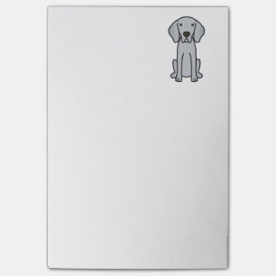 Weimaraner Dog Cartoon Post-it Notes