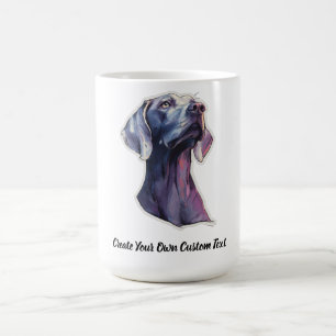 Weimaraner Dog Create Your Own Custom Text Coffee Mug