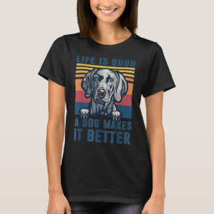 Weimaraner Dog Funny Weimaraner Dog Dad Mum Men W T-Shirt