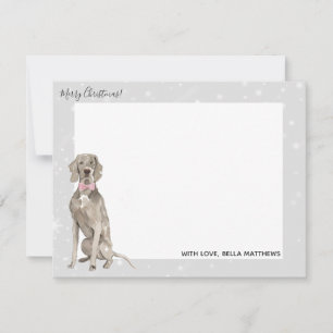 Weimaraner Dog Home for the Holidays Christmas Card