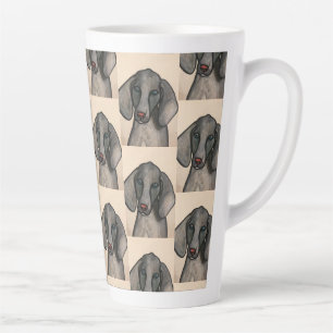 Weimaraner Dog Latte Mug