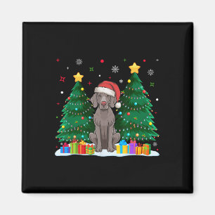 Weimaraner Dog Lovers Santa Hat Ugly Christmas Swe Magnet