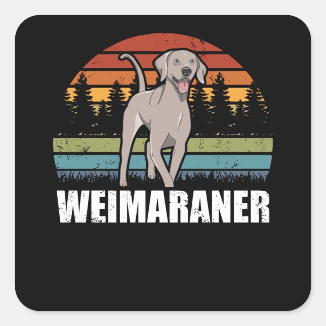 Weimaraner | Dog Owner Weimaraners Square Sticker (Front)