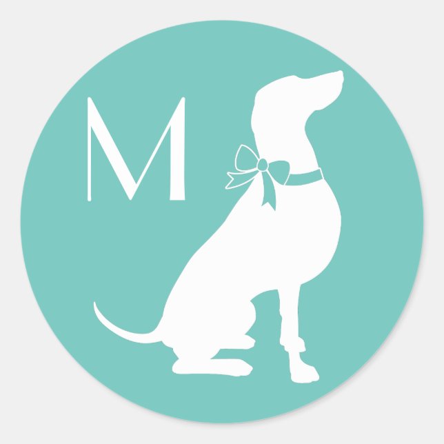 Weimaraner Dog Puppy Classic Round Sticker (Front)