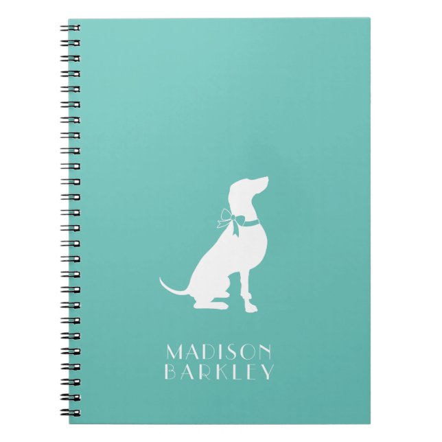 Weimaraner Dog Puppy Notebook (Front)