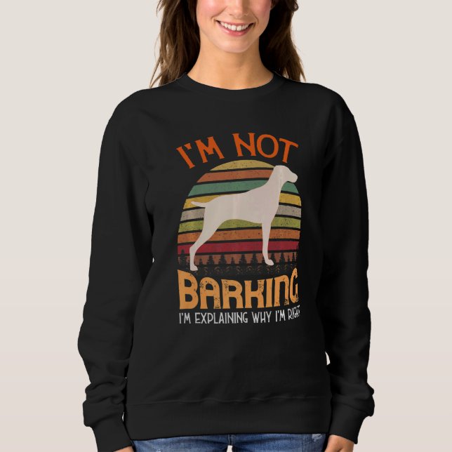 Weimaraner Dog Retro  15 Sweatshirt (Front)