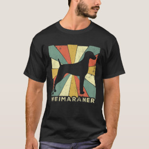 Weimaraner Dog Retro 70S Vintage T-Shirt