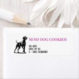 Weimaraner Dog  Return Address Label