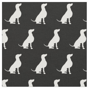 Weimaraner Dog Silhouette Pet Fabric