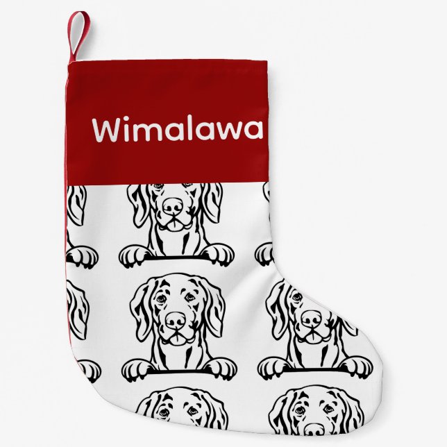 Weimaraner dog socks Customised dog Socks - Put Y (Front)