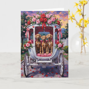 Weimaraner Dog Valentine's Day  Card