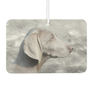 Weimaraner face car air freshener