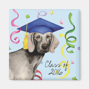 Weimaraner Graduate Magnet