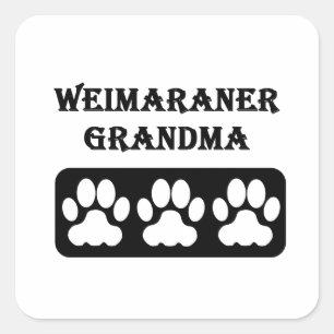 Weimaraner Grandma Square Sticker