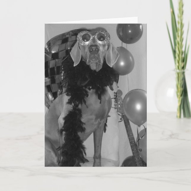 Weimaraner Greetings Card (Front)