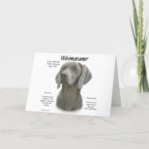 Weimaraner History Design Card