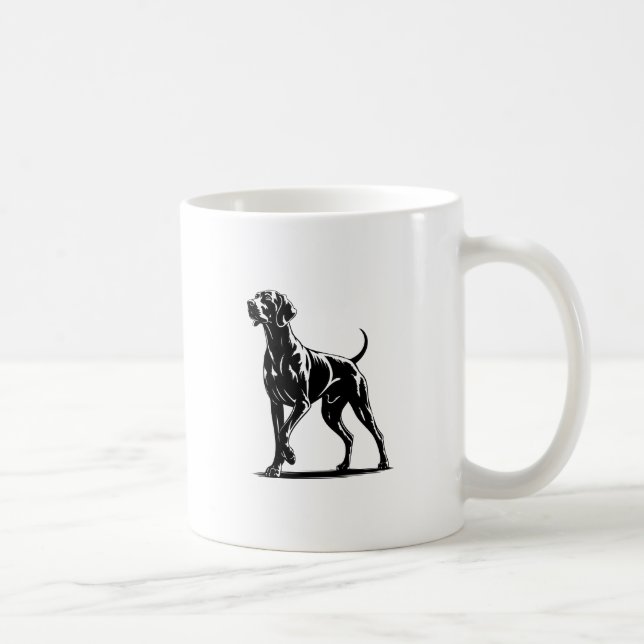 Weimaraner illustration  coffee mug (Right)