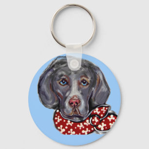 Weimaraner Key Ring