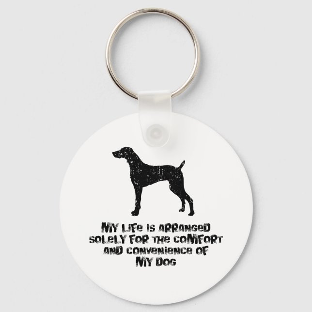Weimaraner Key Ring (Front)