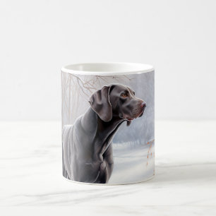 Weimaraner Let It Snow Christmas Coffee Mug