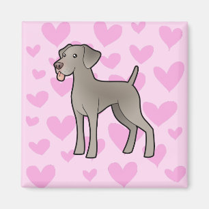 Weimaraner Love Magnet
