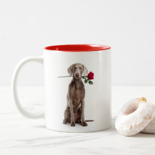 Weimaraner Love Two-Tone Coffee Mug