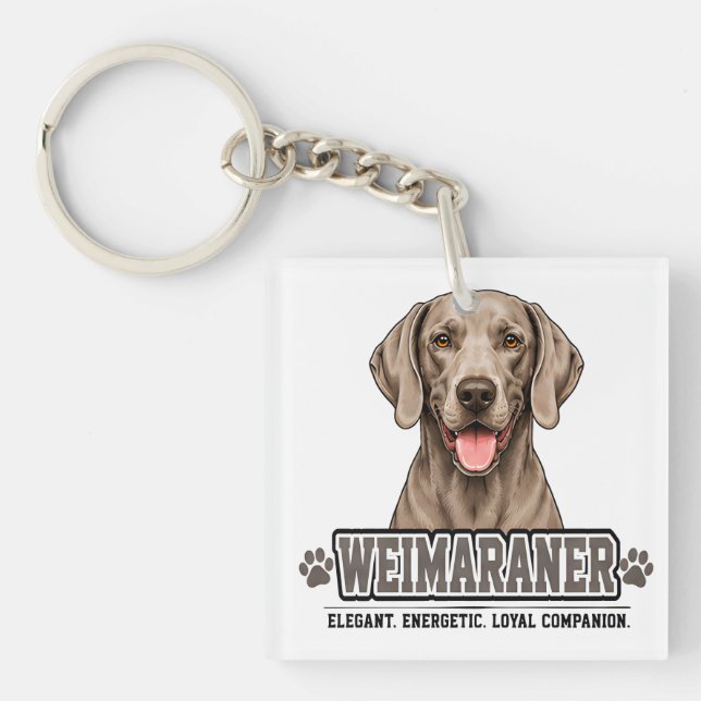 🐾 Weimaraner Lover Gift🐾 Key Ring (Front)