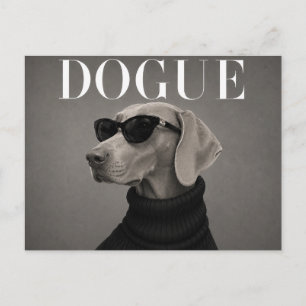 Weimaraner Luxury Hound Haute Postcard