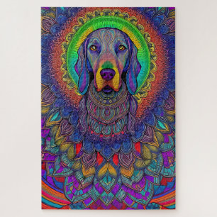 Weimaraner Mandala Weimmandala Puzzle 