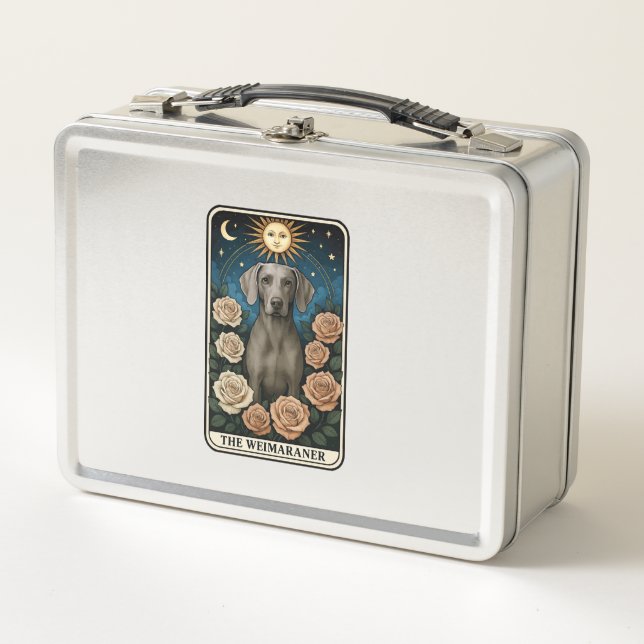 Weimaraner Metal Lunch Box (Front)