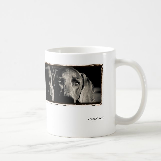 Weimaraner Nation : "A Thoughtful Stare" Coffee Mug (Right)