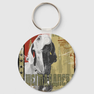 Weimaraner nation : Vintage Weimaraner! Key Ring