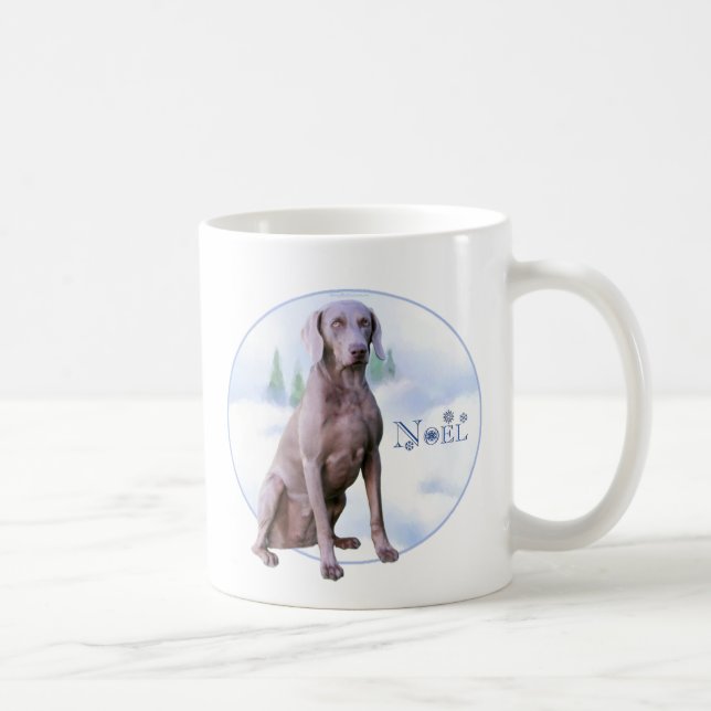 Weimaraner Noel Coffee Mug (Right)