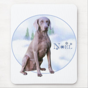 Weimaraner Noel Mouse Pad