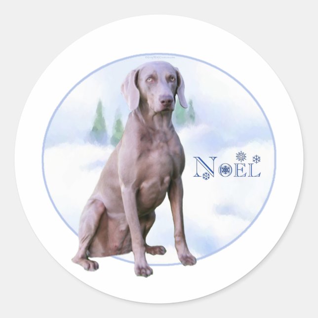 Weimaraner Noel - Sticker (Front)