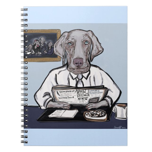 Weimaraner Notebook (Front)