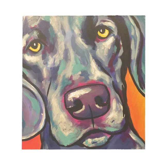 weimaraner notepad (Front)