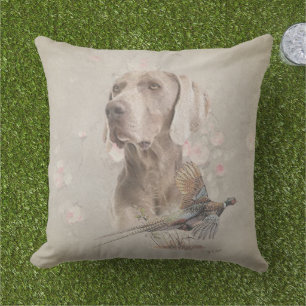 Weimaraner  outdoor pillow
