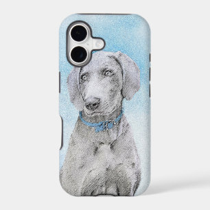 Weimaraner Painting - Cute Original Dog Art