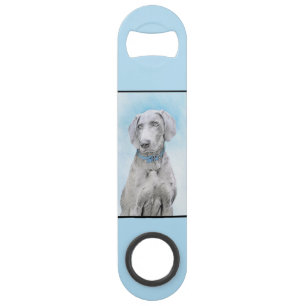 Weimaraner Painting - Cute Original Dog Art