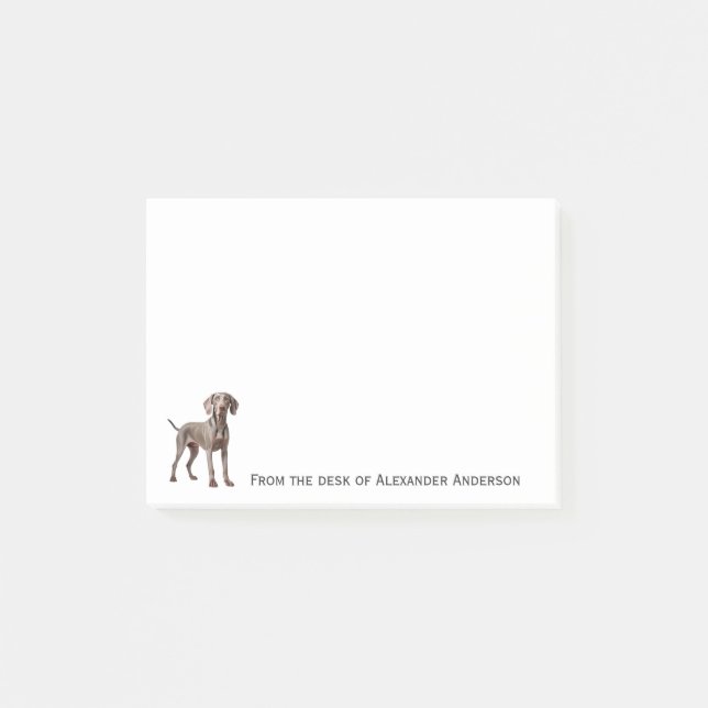 Weimaraner Personalise Notes (Front)